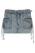 Balenciaga Cagole Mini Denim Skirt
