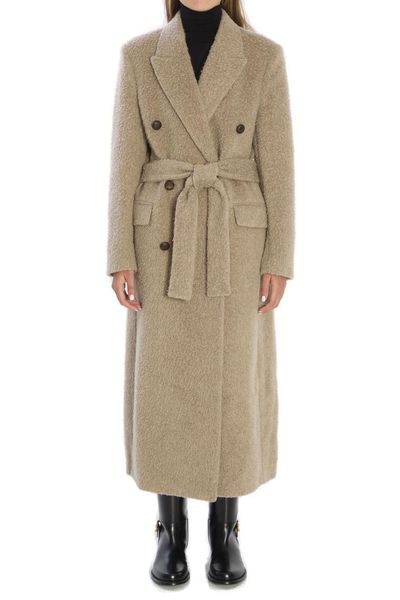 Golden Goose Deluxe Brand Double Breasted Belted Coat