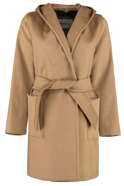 Max Mara Belted Hooded Coat