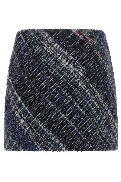 Missoni Diagonal Check Mini Skirt