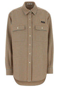 Miu Miu Checked Oversized Shirt