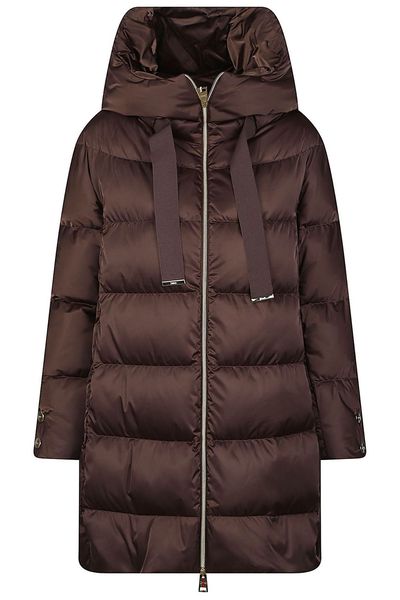 Herno Zip-Up Drawstring Hooded Down Coat