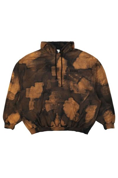 Vetements Logo Embroidered Overbleached Hoodie
