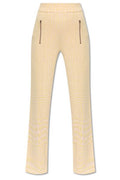 Burberry Houndstooth Jacquard High-Waisted Trousers