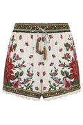 Farm Rio Floral-Printed Drawstring Shorts
