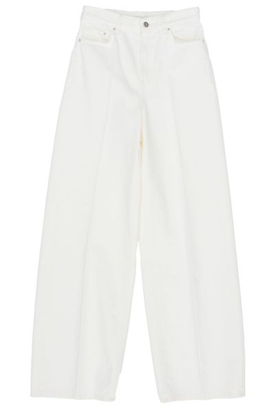 Totême Logo Patch Wide Leg Jeans
