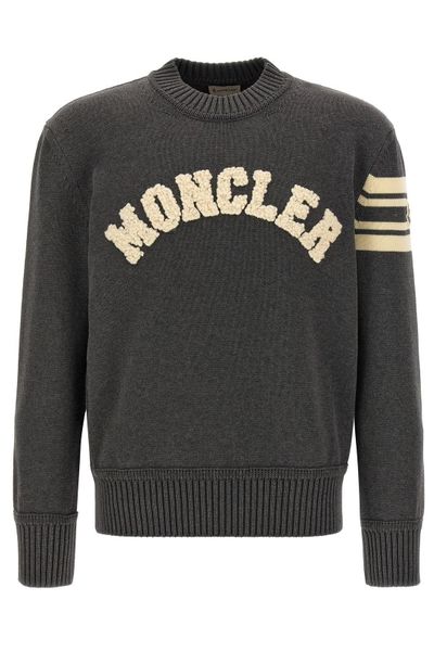 Moncler Logo Detailed Crewneck Jumper