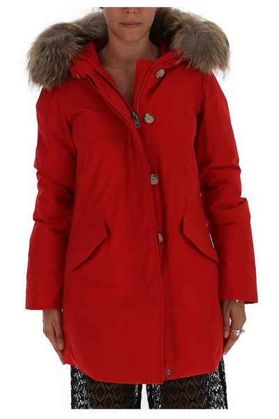 Woolrich Fur Trim Hooded Coat