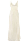 Alberta Ferretti Pleated Long Dress