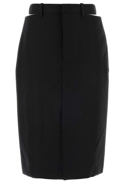 Jil Sander Cut-Out Mid-Rise Skirt