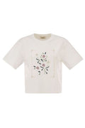 Weekend Max Mara Cross-Stitch Floral T-Shirt