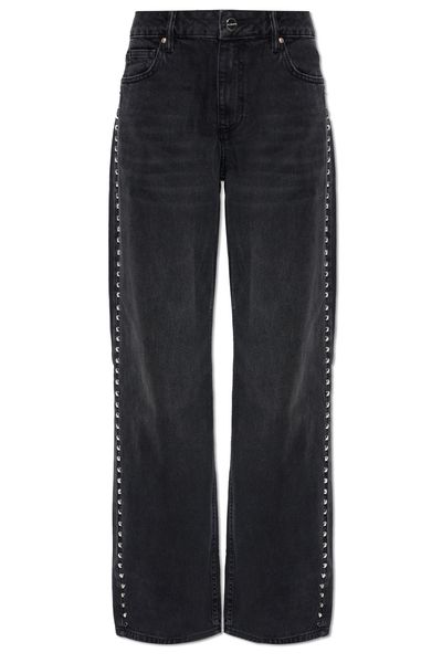Allsaints Sway Studded Wide-Leg Jeans