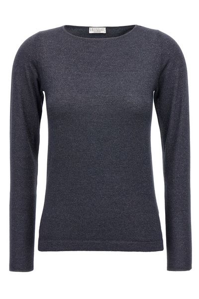 Brunello Cucinelli Long-Sleeved Boat Neck Jumper