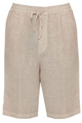 120% Lino Drawstring Bermuda Shorts