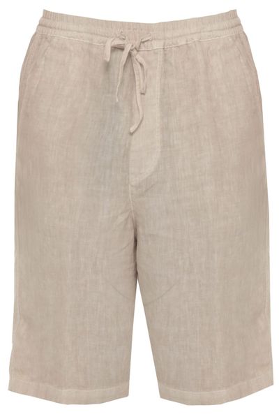 120% Lino Drawstring Bermuda Shorts
