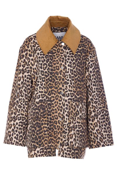 Ganni Leopard Printed Jacket