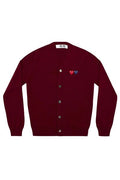 Comme des Garçons Play Heart-Patch Knitted Cardigan