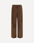 Arma Wide-Leg Suede Pants