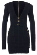 Elisabetta Franchi 3D Knit Mini Dress