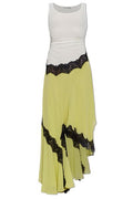 Christopher Esber Lace Insert Asymmetric Dress