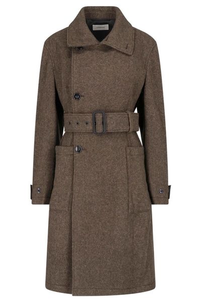 Lemaire Fitted Double-Breasted Wrap Coat