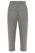 Versace Checked Cropped Pants