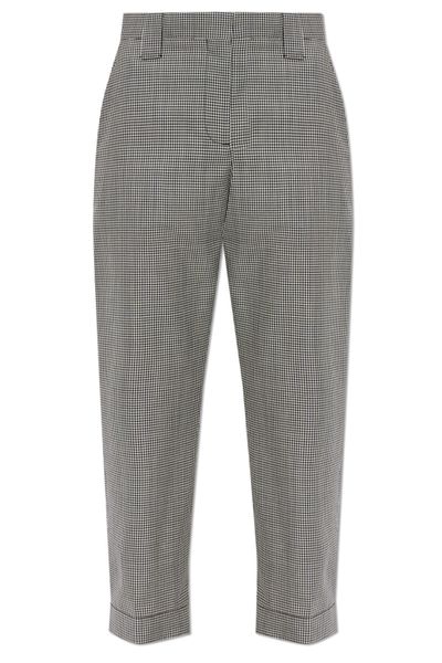 Versace Checked Cropped Pants