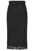 Dolce & Gabbana Floral Lace Midi Skirt