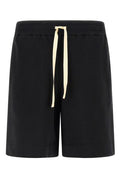 Jil Sander Logo Embroidered Bermuda Shorts