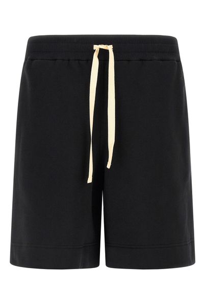Jil Sander Logo Embroidered Bermuda Shorts