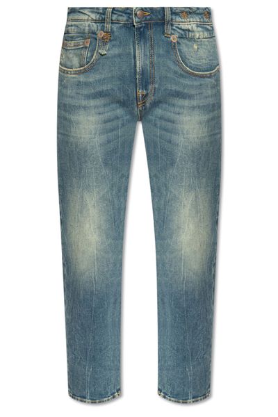 R13 Straight Leg Cropped Jeans