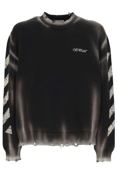 Off-White Diag Corrosion Crewneck Jumper