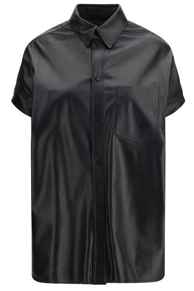 Balenciaga Tucked Short-Sleeve Shirt