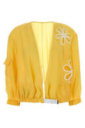 Fendi Floral Cut-Out Bomber Jacket