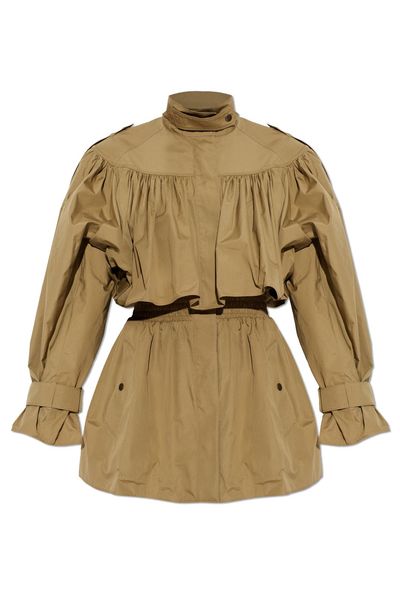 Chloé High-Neck Short Trench Coat