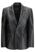 Balenciaga Single-Breasted Leather Jacket