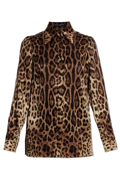 Dolce & Gabbana Leopard Printed Shirt