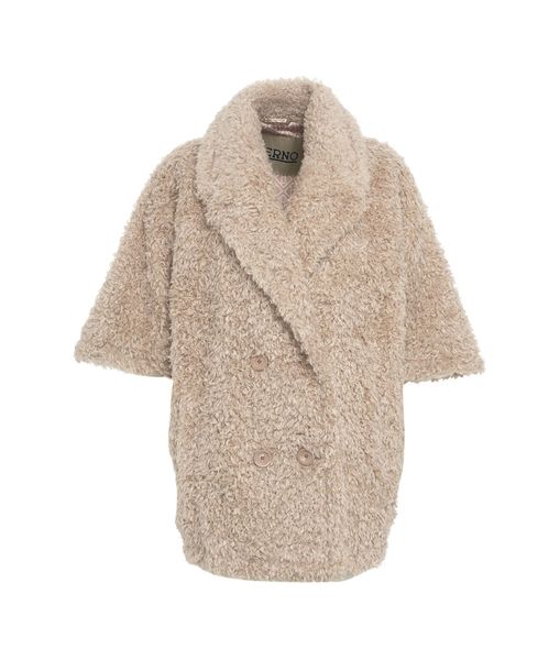 Herno Double-Breasted Faux-Shearling Jacket