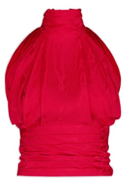 Balmain Ruched Detail Halterneck Top