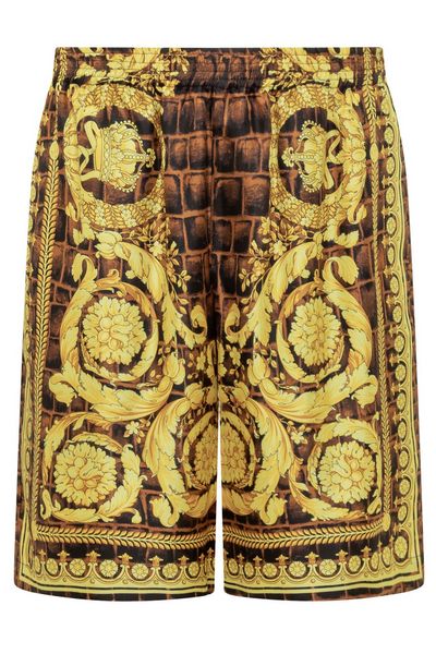 Versace Pattern-Printed Elasticated Waistband Shorts