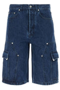 Palm Angels Panelled Denim Shorts