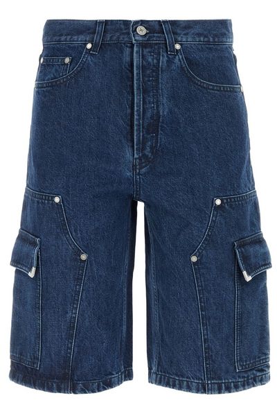 Palm Angels Panelled Denim Shorts
