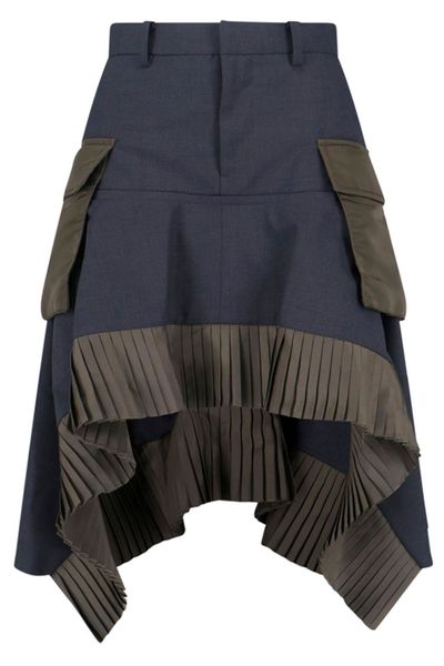 Sacai Suiting X Twill Skirt