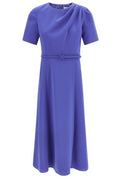 Carolina Herrera Draped Belted Midi Dress