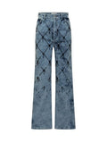 DES Phemmes Embroidered Wide-Leg Jeans