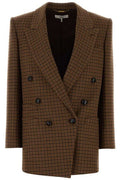Chloé Houndstooth Double-Breasted Tailored Jacket