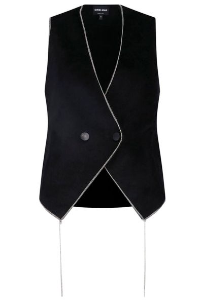 Giorgio Armani Chain Trim Sleeveless Top