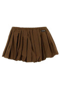 Miu Miu Pleated Checked Mini Skirt