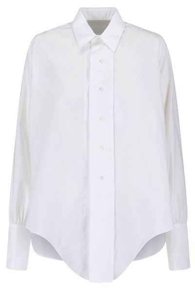 Maison Margiela Curved-Hem Long Sleeved Shirt