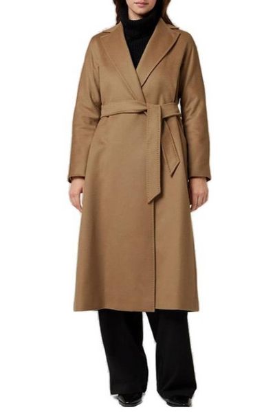 Max Mara Studio Belted Long-Sleeved Coat